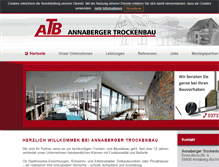 Tablet Screenshot of annaberger-trockenbau.de